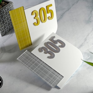 Room Number Sign for hotel signage, Apartment Door Sign