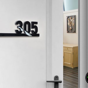 Acrylic numbers for Hotel signage, Room number sign, Apartment door sign, Wayfinding sign