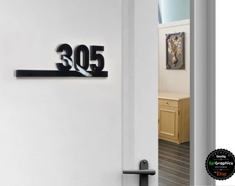 Acrylic numbers for Hotel signage, Room number sign, Apartment door sign, Wayfinding sign