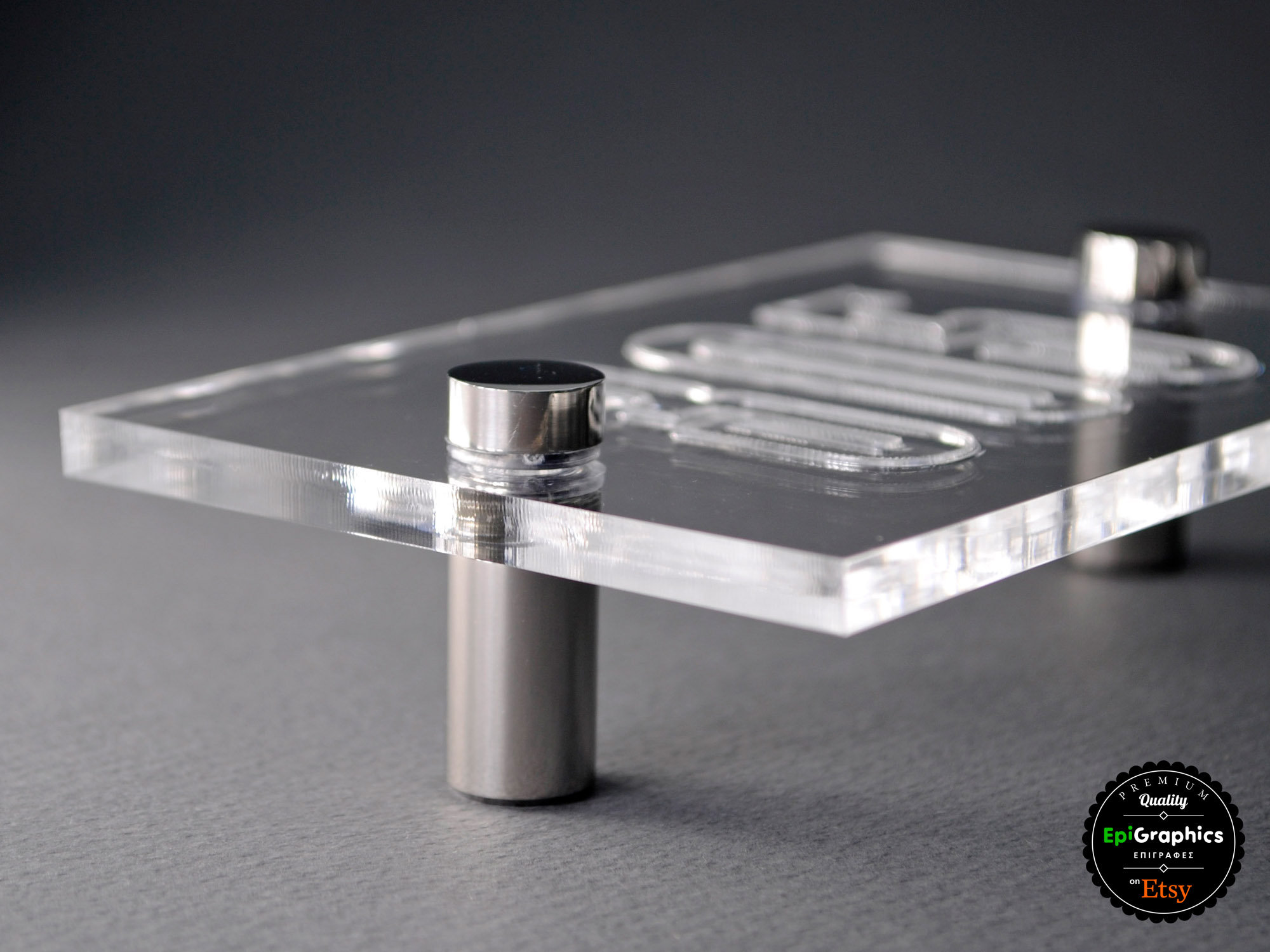 Acrylic Sign With Wall Spacers for Hotel Signage Room Number Etsy