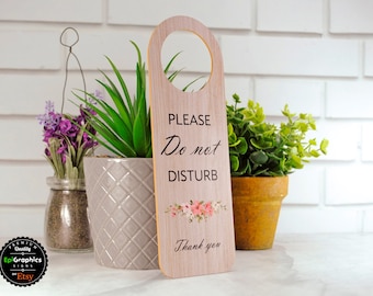 Set of 3 Door Hanger Signs "Do Not Disturb made of PVC