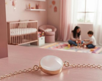 DIY Breastmilk Keepsake Bracelet Kit: Sterling Silver Circle of Life Jewelry