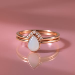 Elegant DIY Breastmilk Set Ring Together Drop Shaped Mothers Milk Jewellery Breast Milk Gift Idea Jewelry kit Keepsake for Mother&#39;s day gift