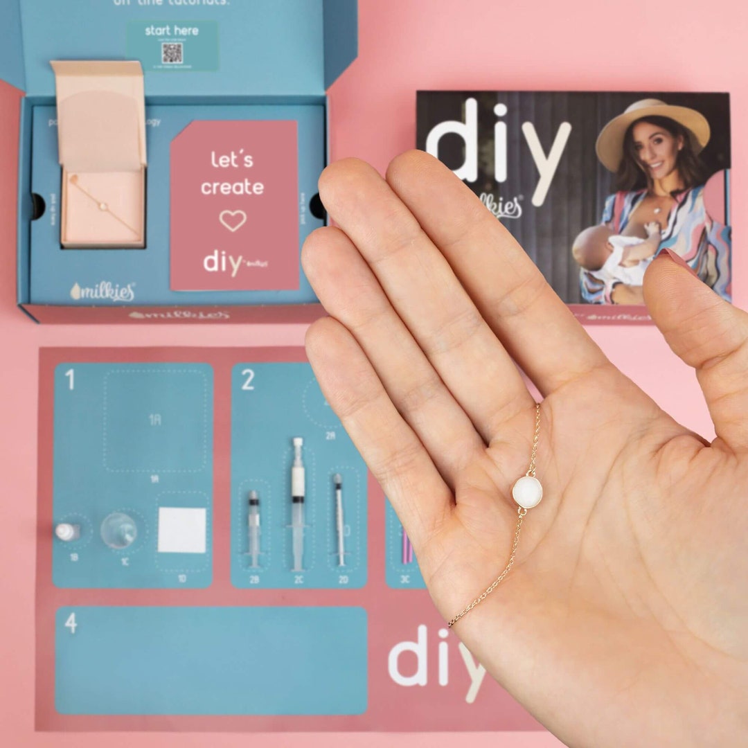 DIY Breastmilk Set Round Chain Bracelet Circle of Life Mothers Milk