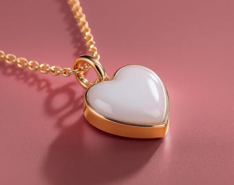 Breastfeeding DIY Breast Milk Necklace Kit 'Sweetheart' - Easy Heart-Shaped Jewelry Set | Elegant Mother's Milk Keepsake Beginner Friendly