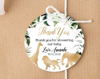 Safari Favor Tags Etsy