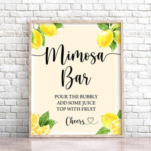 Lemon Baby Shower Momosa Bar Sign, Lemon Mimosa Bar Sign, Citrus Sign, Lemon Mom-osa Bar Sign, Bridal Shower Mimosa Bar Sign Lemonade 0121