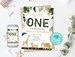 EDITABLE Safari Party Invitation, Wild One Birthday Invitation, Jungle WILD One Animal invitations, Gold Jungle Birthday Invitation, 0101 