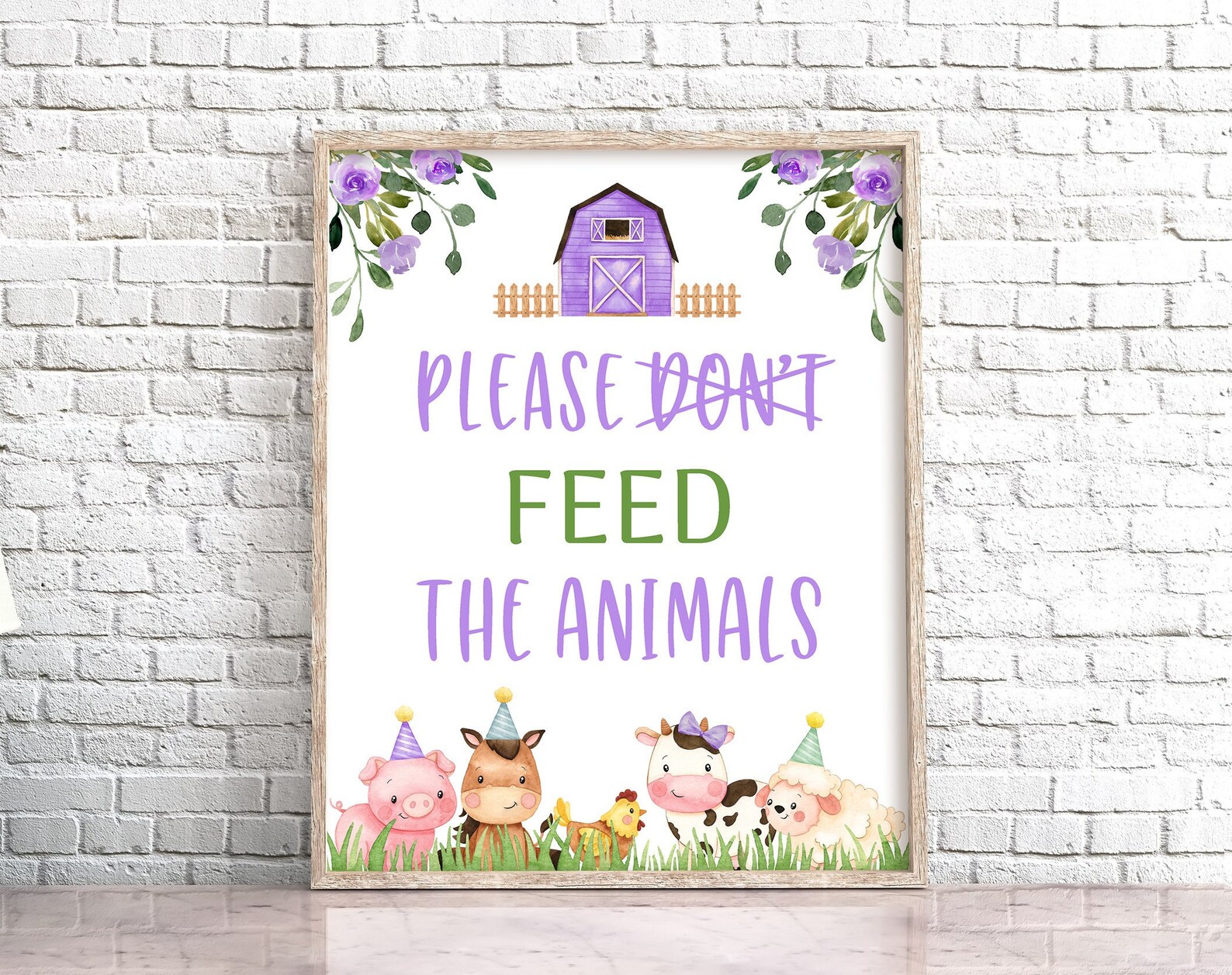 Don't Feed the Animals Birthday Sign Party Animals Farm - Etsy