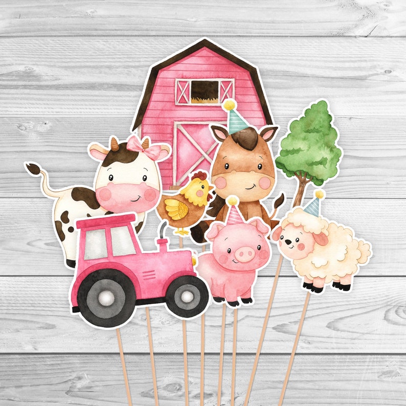 farm animals baby shower decor