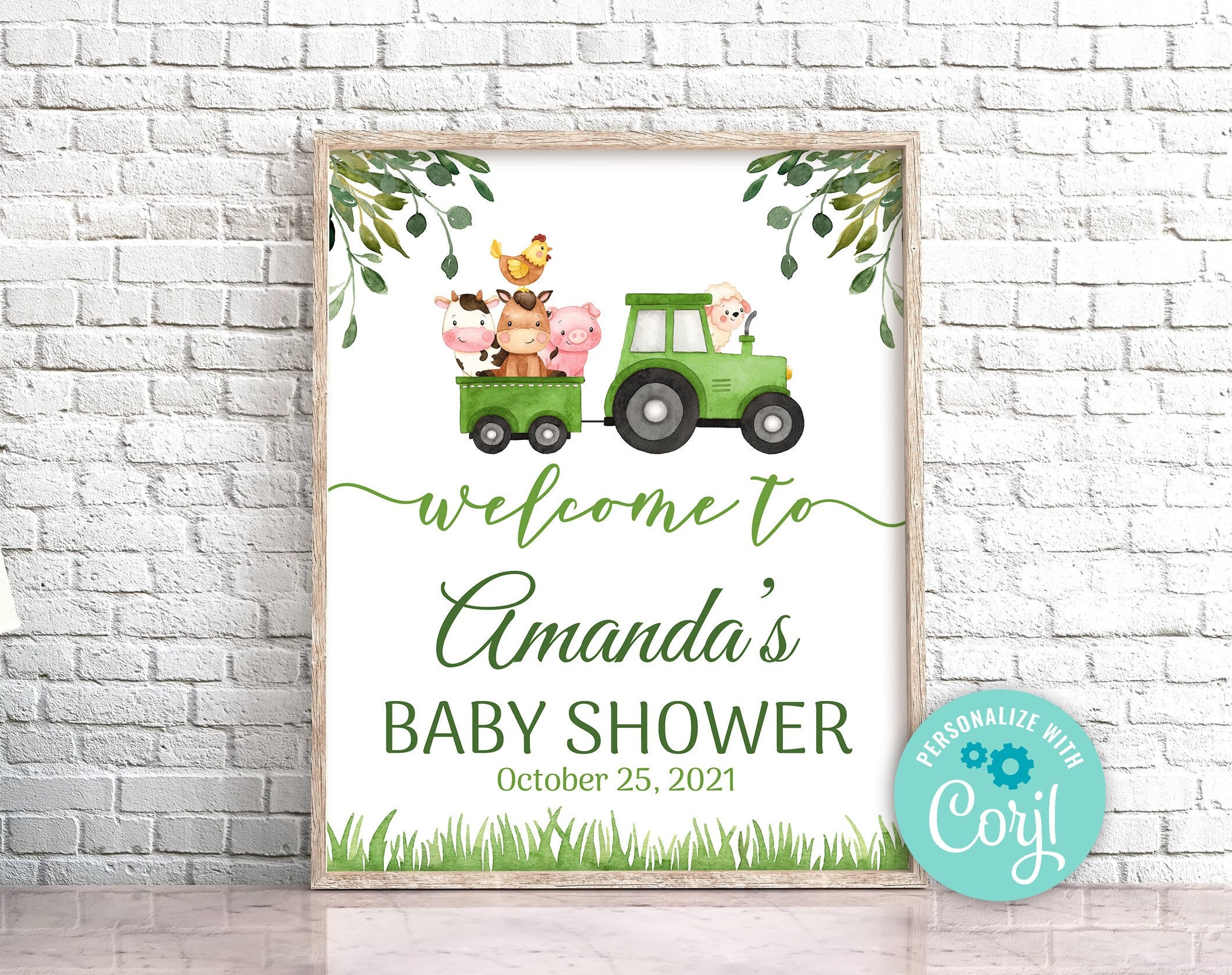 Printable Baby Shower Welcome Sign Template, Girl Baby Shower, Yard Sign,  Baby Shower Welcome Sign , Editable, Baby Shower Decor, Airy Blush 