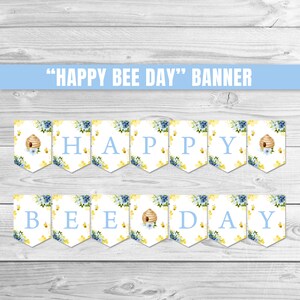 Bee Happy Bee Day Banner Bee 1st Birthday Banner Bee Birthday Banner Bumble Bee Birthday Decoration Little Honey Bee First Bee-day 0148