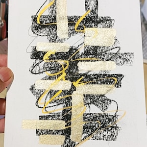 Dipinto originale con tecnica mista Arte con tecnica mista Arte a carboncino Arte astratta Arte ad acquerello Dipinto originale con tecnica mista Pittura a carboncino