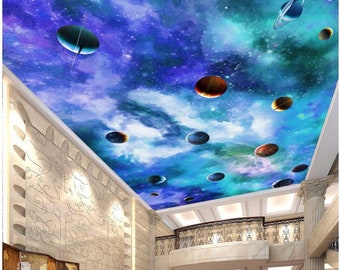 Ceiling Galaxy Mural Etsy