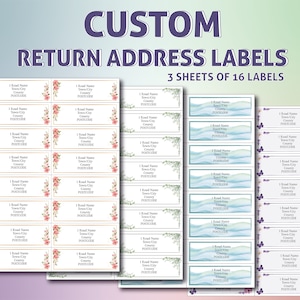 Etiquetas de dirección de devolución personalizadas, cartas para escribir, pegatinas JW