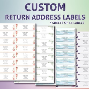 Custom made return address labels letter writing letters jw stickers