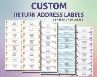 Custom made return address labels letter writing letters jw stickers