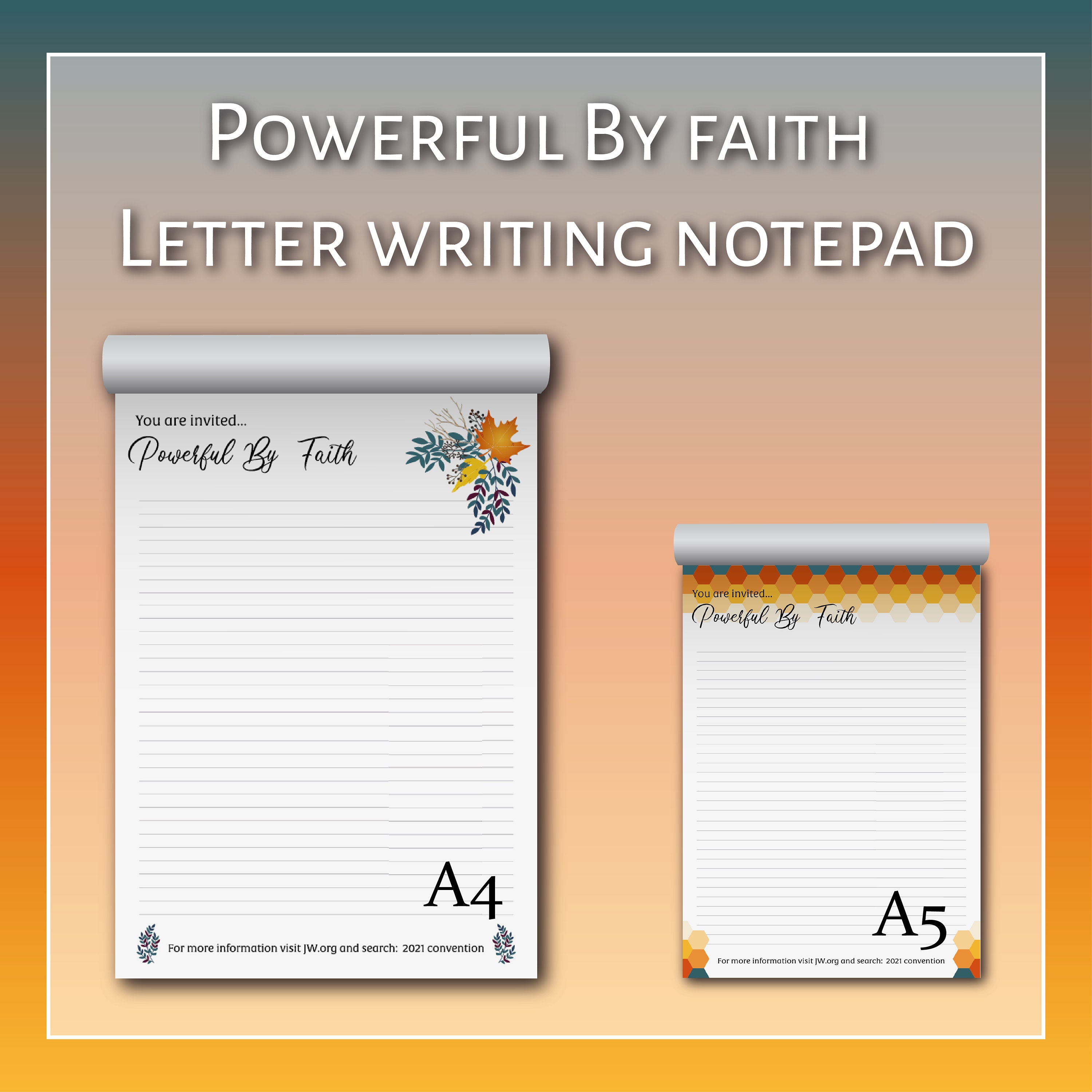 Jw notepad convention letter writing powerful by faith 2021 campaign