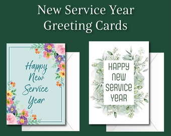 Jw Happy New Service Year cartes de vœux frère sœur septembre témoin de Jéhovah 2022 année de service