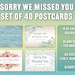 see more listings in the Sorry We Missed You section