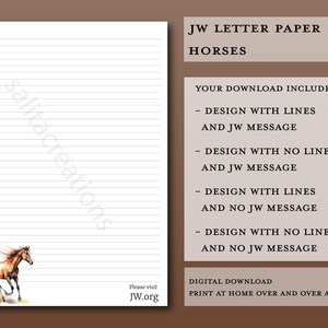 Papel para escrever cartas das TJ download digital cavalos pônei moorland potro jw.org jw visite o site