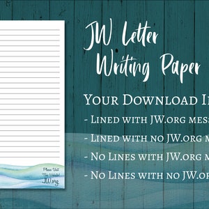 Papel para carta JW download digital alinhado site ondas praia beira-mar oceano mar