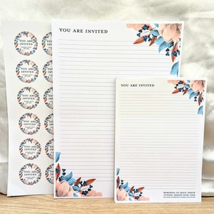 JW Memorial Campaign 2024 You are invited notepad paper lines letter writing set stickers invitation image 4