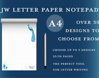 A4 JW letter writing notepad