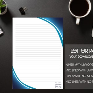 JW carta escritura papel descarga digital triángulos azules hombres hermanos negocios