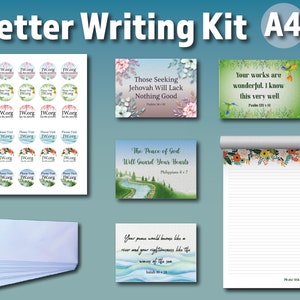 A4 JW letter writing gift set.