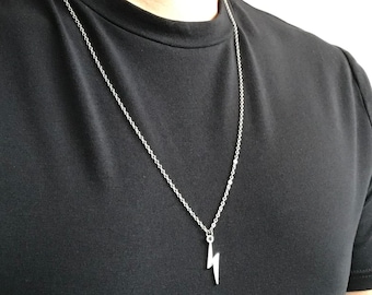 Thunderbolt Necklace - Etsy UK