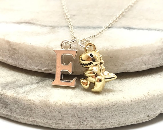 Personalised dinosaur sale necklace