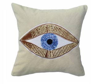 evil eye pillow case