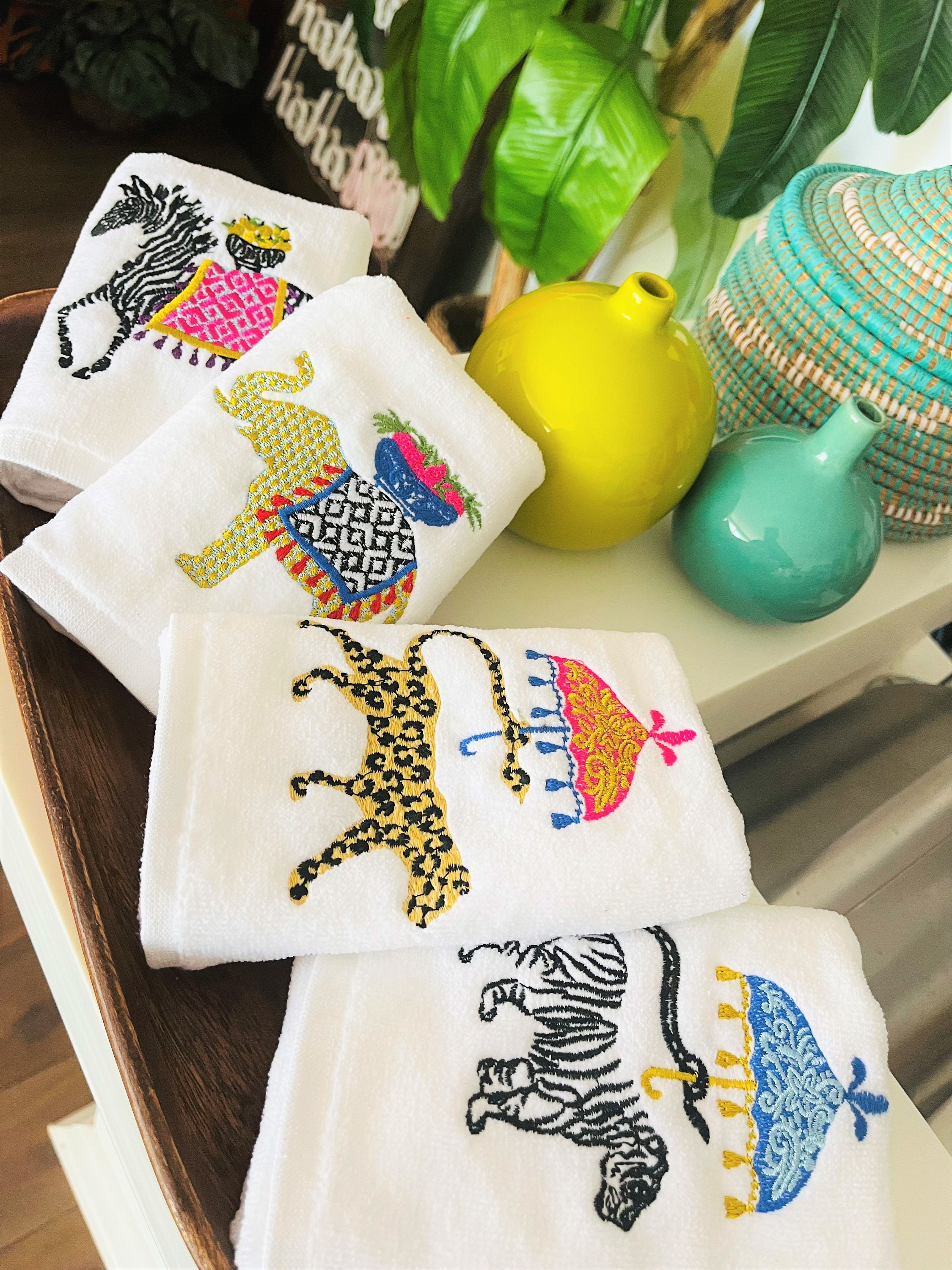 Zebra Hand Towel Etsy