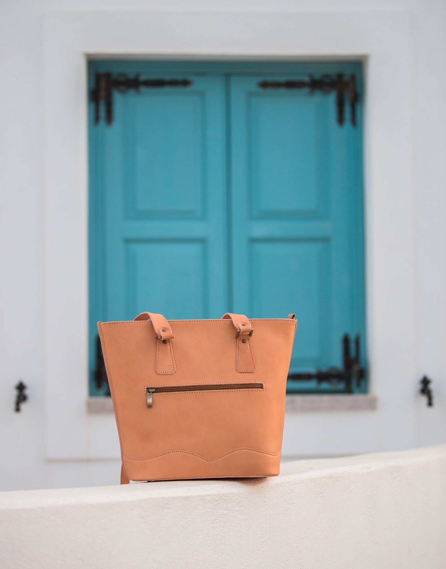 Handmade Leather Tote Bag Natural Color Elegant Classic Etsy UK