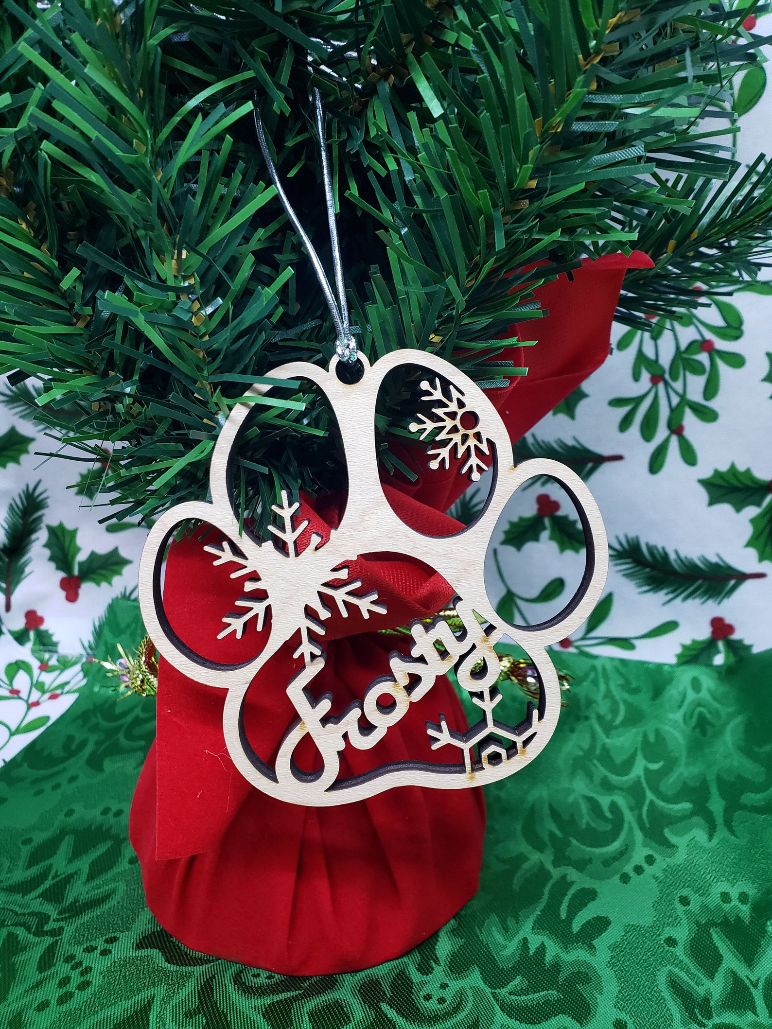 Christmas Tree Ornament Wood Ornament Wooden Christmas Etsy Canada
