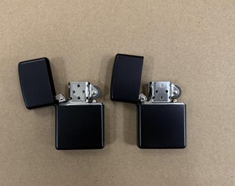 Matte Black Stainless Blank Lighters for Laser engraving