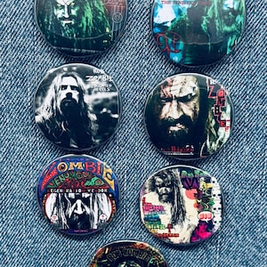 Rob Zombie Album Covers - 1.5” Pin Back Button Set