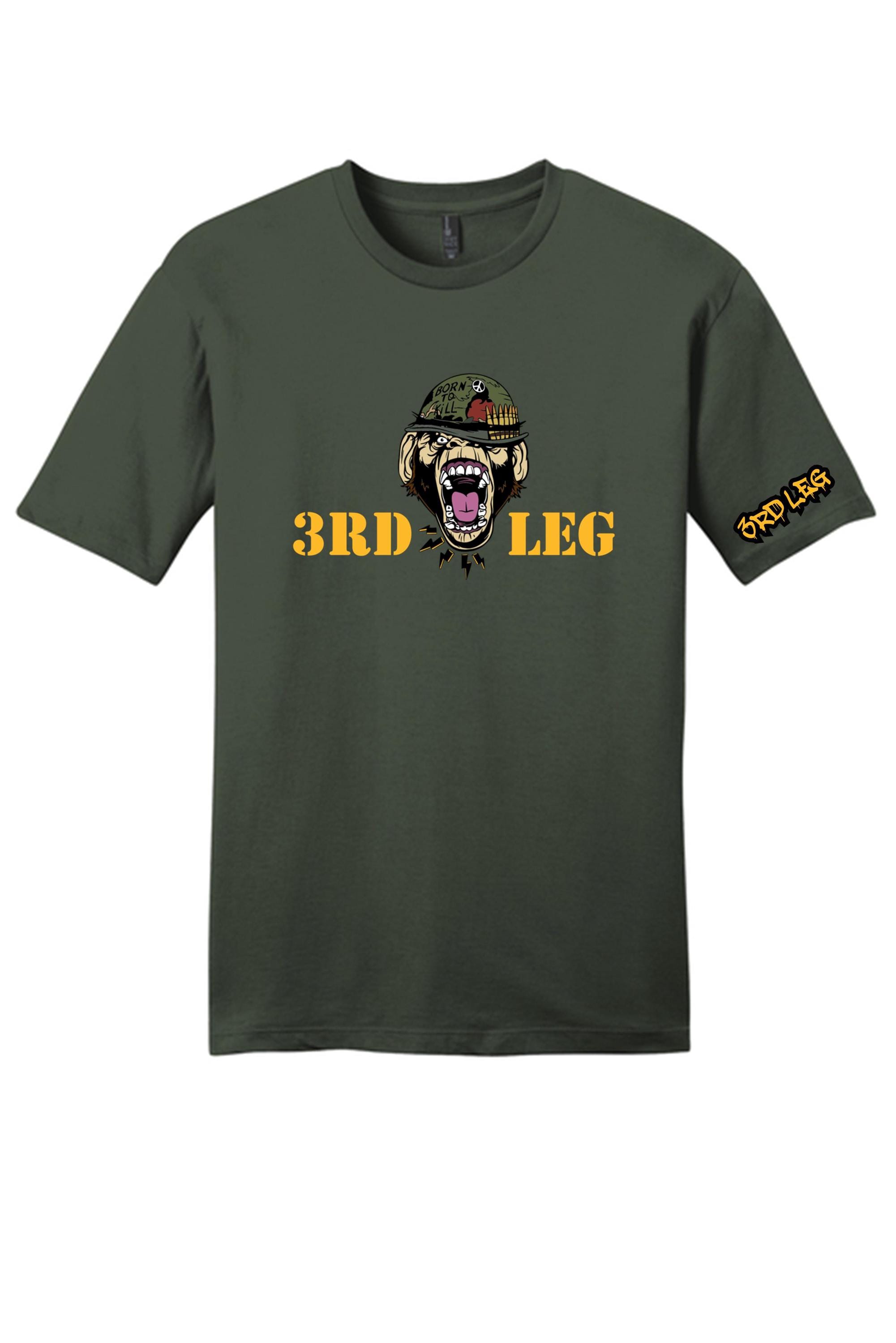 Urban Backwoods T-Shirt Uomo 'Born To Kill Peace Sign' - Cotone Pettinato - Regular Fit - Vari Taglie Fino A 5XL - 2