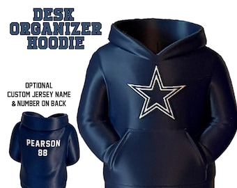 Cowboys Pencil Holder Desk Organizer with Customizable Name and Number on Back