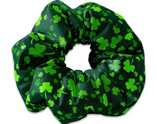 Fascia Elastica Per Capelli San Patrizio - Antiscivolo Con Quadrifoglio Portafortuna, Verde, 22,9x10,2 Cm