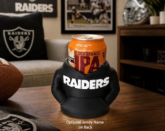 Raiders Can Holder with Customizable Name on Back