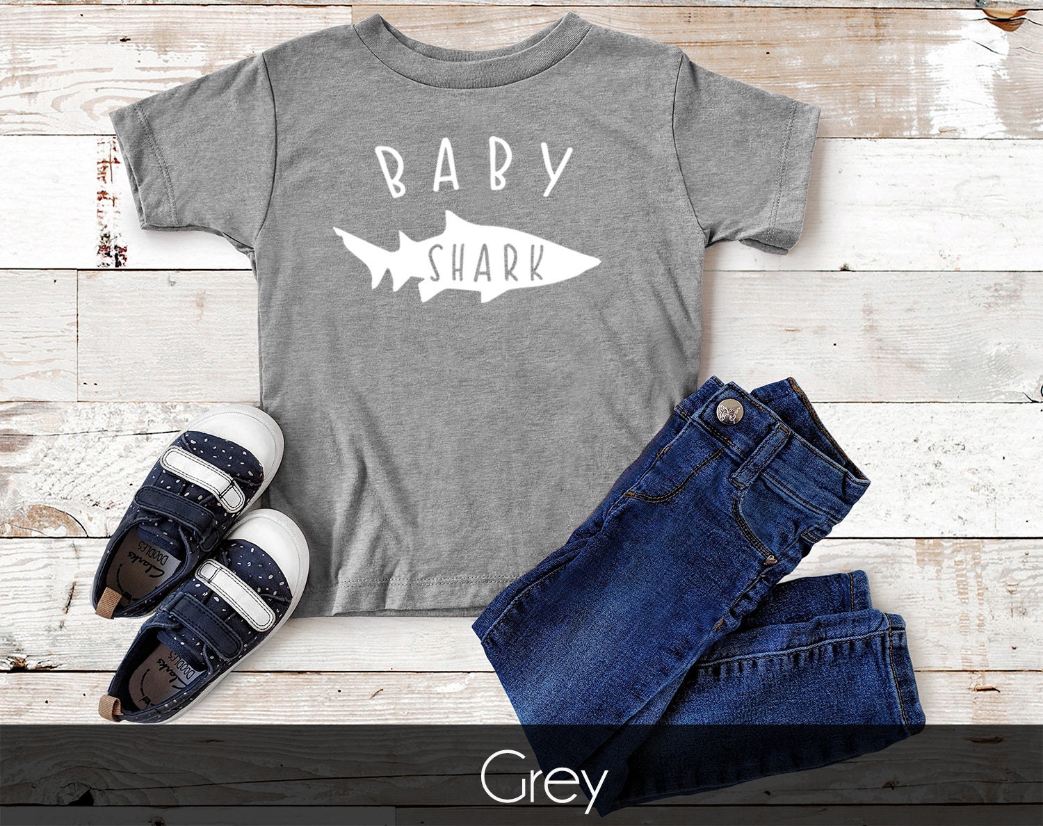 Baby Shark Tee Shirt 3M through 5T sizes available Baby Shark | Etsy