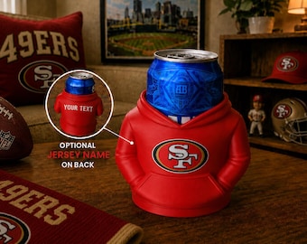 49ers 12oz Can Holder with Customizable Name on Back