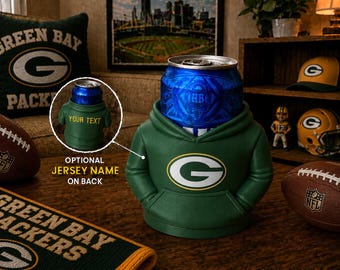 Packers 12oz Can Holder with Customizable Name on Back