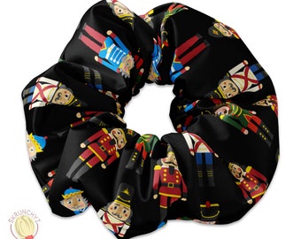Nutcracker Scrunchie, Christmas Presents Themed Scrunchie Hair Tie, Xmas Scrunchys, Winter Holiday Scrunchies, Nut Cracker Ballet