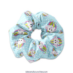 Easter Bunny Scrunchie Hair Tie, Easter Colorful Candy Scrunchy Hair Tie Accessory, Easter Scrunchies, Easter Rabbit, Easter Rabbit in Egg