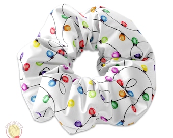 Chouchou lumières des fêtes, chouchou sur le thème de Noël, chouchous de Noël, idée cadeau pour Noël, chouchous des fêtes d'hiver