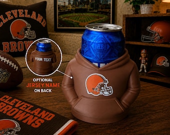 Browns 12oz Can Holder with Customizable Name on Back