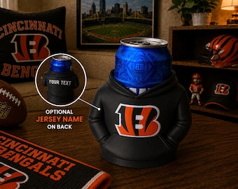Bengals 12oz Can Holder with Customizable Name on Back